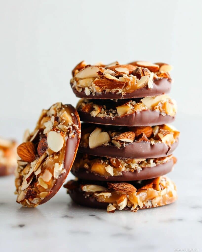 Chocolate-Dipped Almond Florentines Recipe