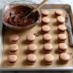 Chocolate Macarons with Rich Chocolate Ganache Filling Recipe
