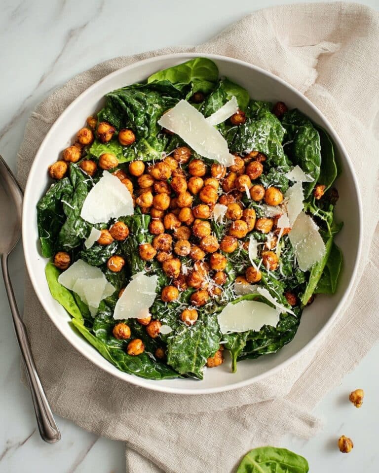 Crispy Chickpea Power Greens Salad Recipe