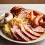 Alsatian Choucroute Garnie with Meats and Sausages Recipe