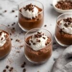 Decadent Chocolate Mousse with Whipped Cream and Chocolate Shavings Recipe