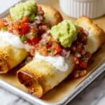 Easy Baked Chicken Chimichangas Recipe