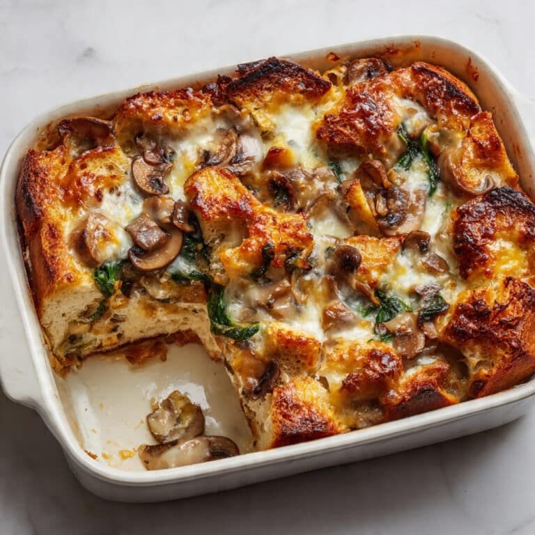 Kale Swiss and Mushroom Strata Recipe