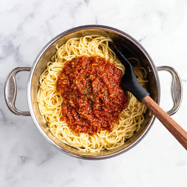 Spaghetti with Hidden Vegetable Pasta Sauce Recipe