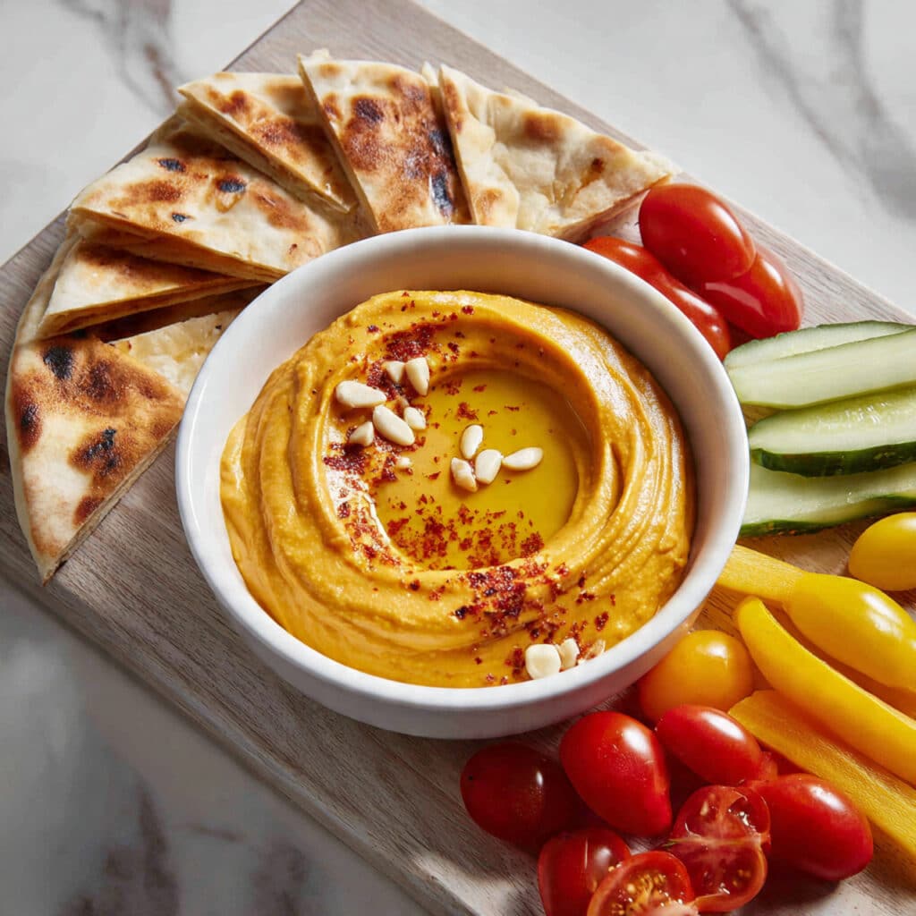 Roasted Red Pepper Hummus Recipe