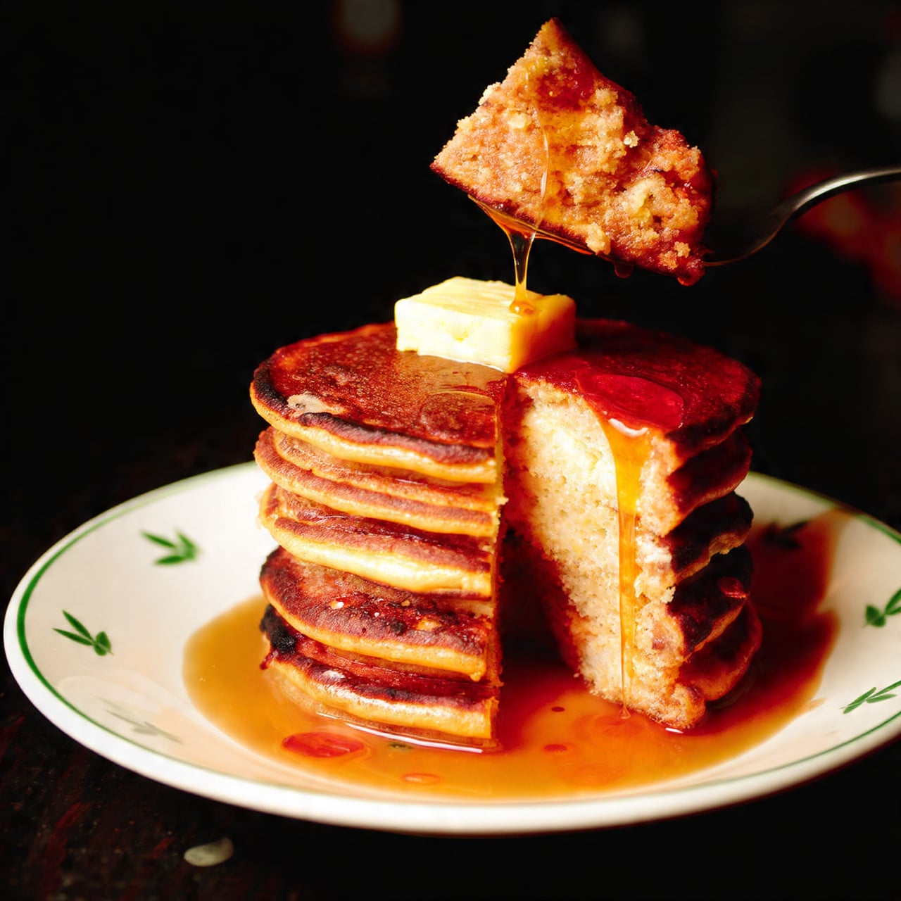 The image shows six brown pancakes placed in two rows inside a white rectangular baking dish lined with white paper. Each pancake has a slightly different round shape and small bubbles on the surface with a cooked, textured look. The pancakes vary in shades of golden brown to darker brown, with some having small crispy edges. The dish is set on a white marbled surface. photo taken with an iphone --ar 4:5 --v 7