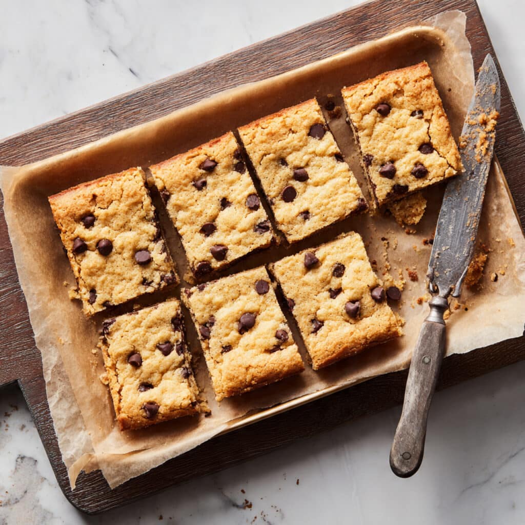 Chewy Chocolate Chip Pecan Blondies Recipe