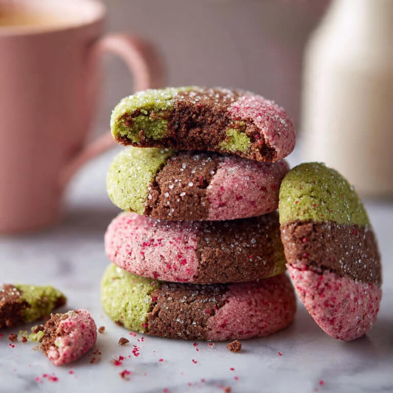 Spumoni Cookies (Cherry, Pistachio, Chocolate) Recipe