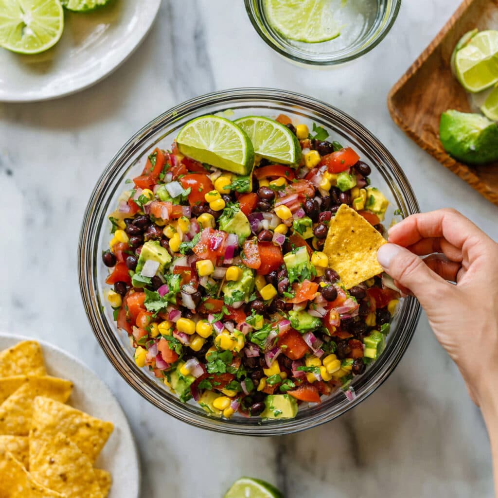 Corn Black Bean Avocado Salsa Recipe