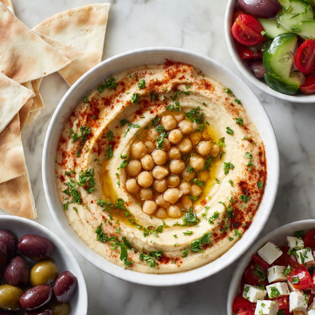 Creamy Homemade Hummus with Lemon and Tahini Recipe