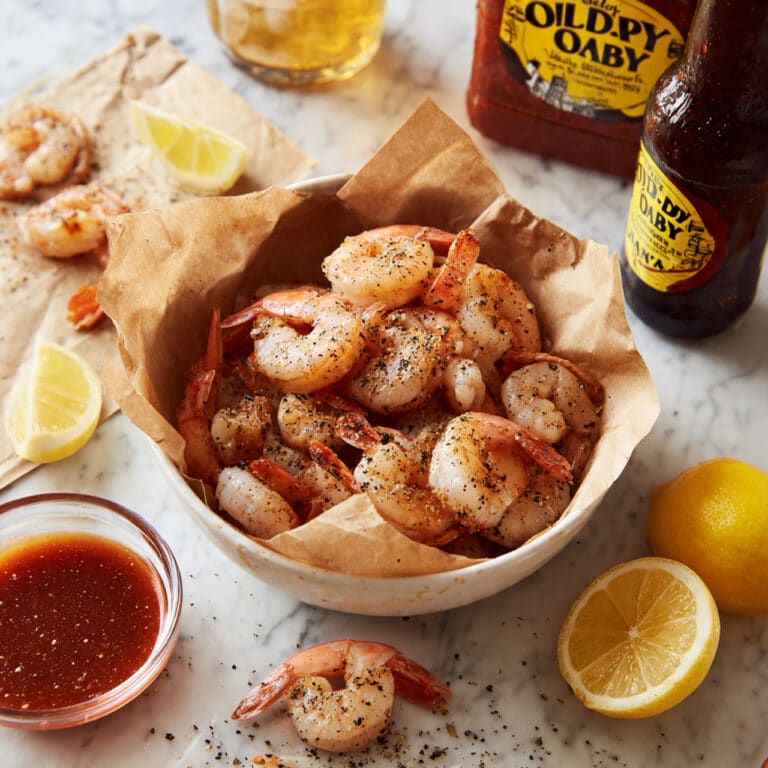Peel-and-Eat Boiled Shrimp with Cocktail Sauce Recipe