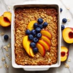 Baked Peach Blueberry Oatmeal Recipe