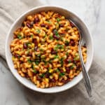 One Pot Cheesy Vegetarian Chili Mac Recipe