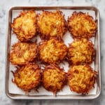 Crispy Classic Latkes with Sour Cream and Applesauce Recipe
