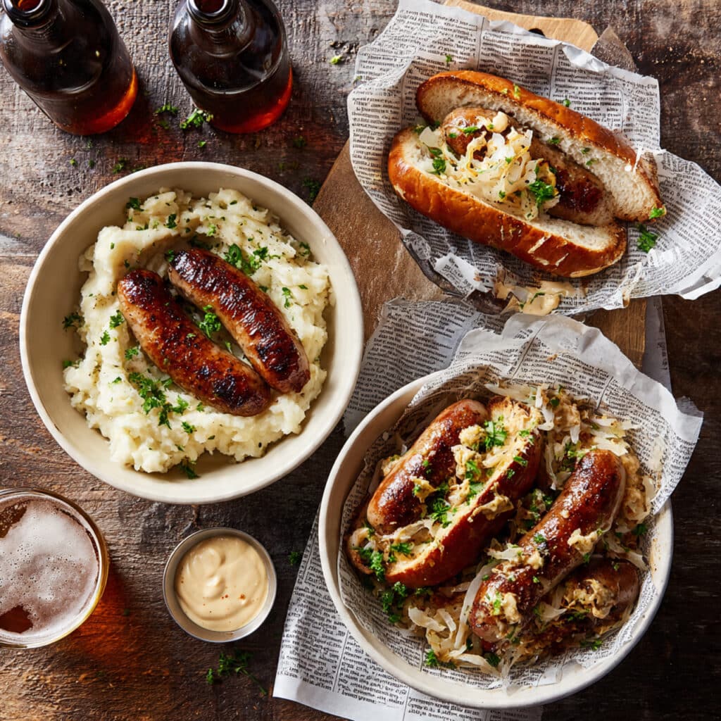 Bratwurst and Sauerkraut Skillet Recipe