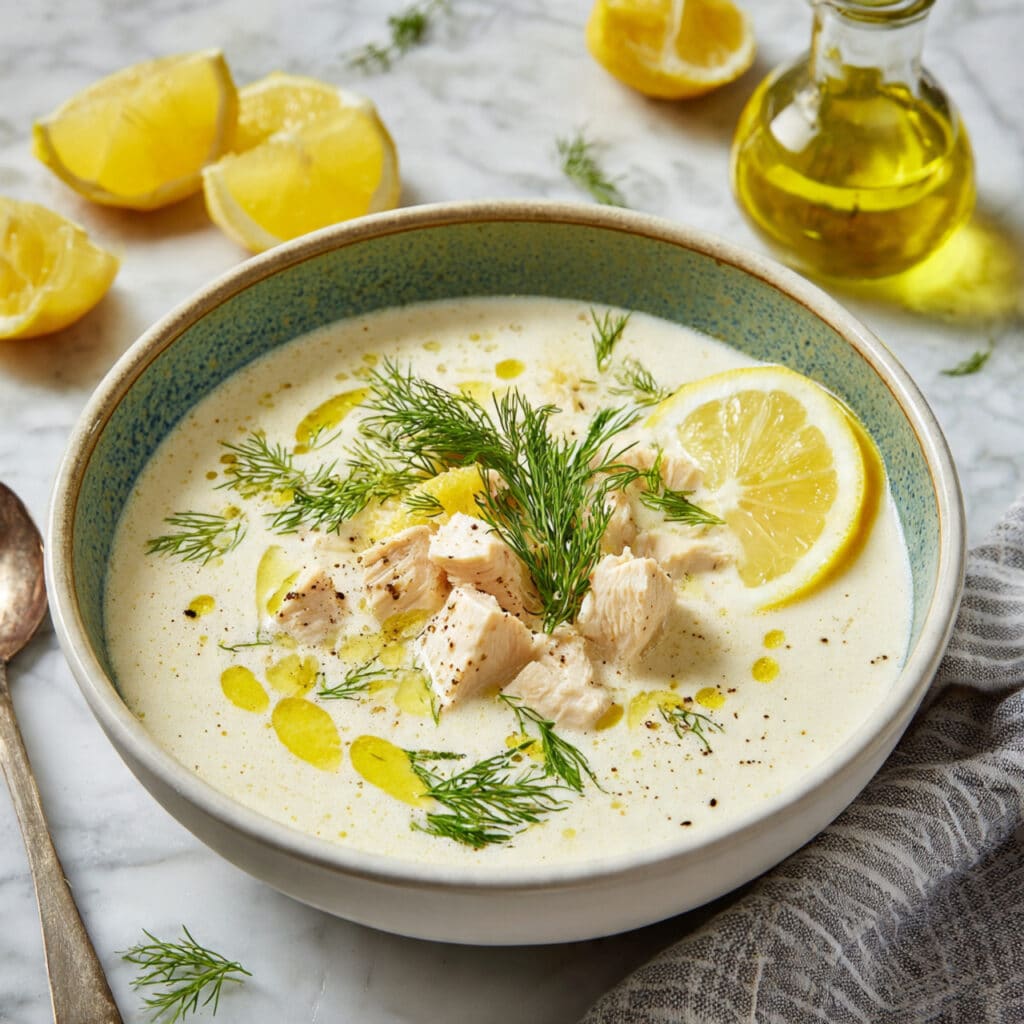 Avgolemono Chicken Soup with Rice Recipe