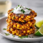 Corn Fritters with Zesty Greek Yogurt Sauce Recipe
