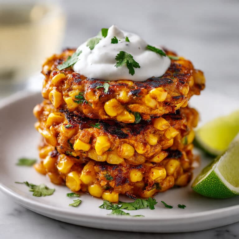 Corn Fritters with Zesty Greek Yogurt Sauce Recipe