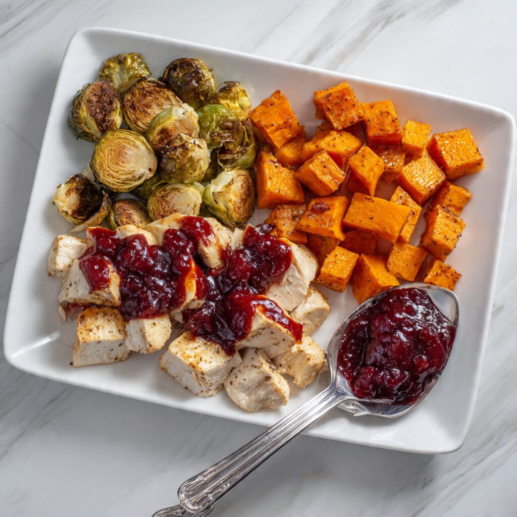 Sheet Pan Cranberry Chicken Dinner Recipe