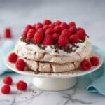 Chocolate Pavlova with Mascarpone Cream & Raspberries Recipe