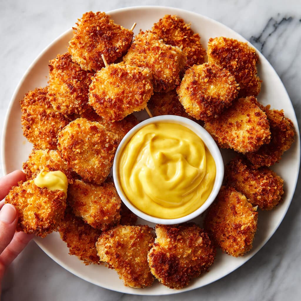 Pretzel Crusted Chicken Bites Recipe