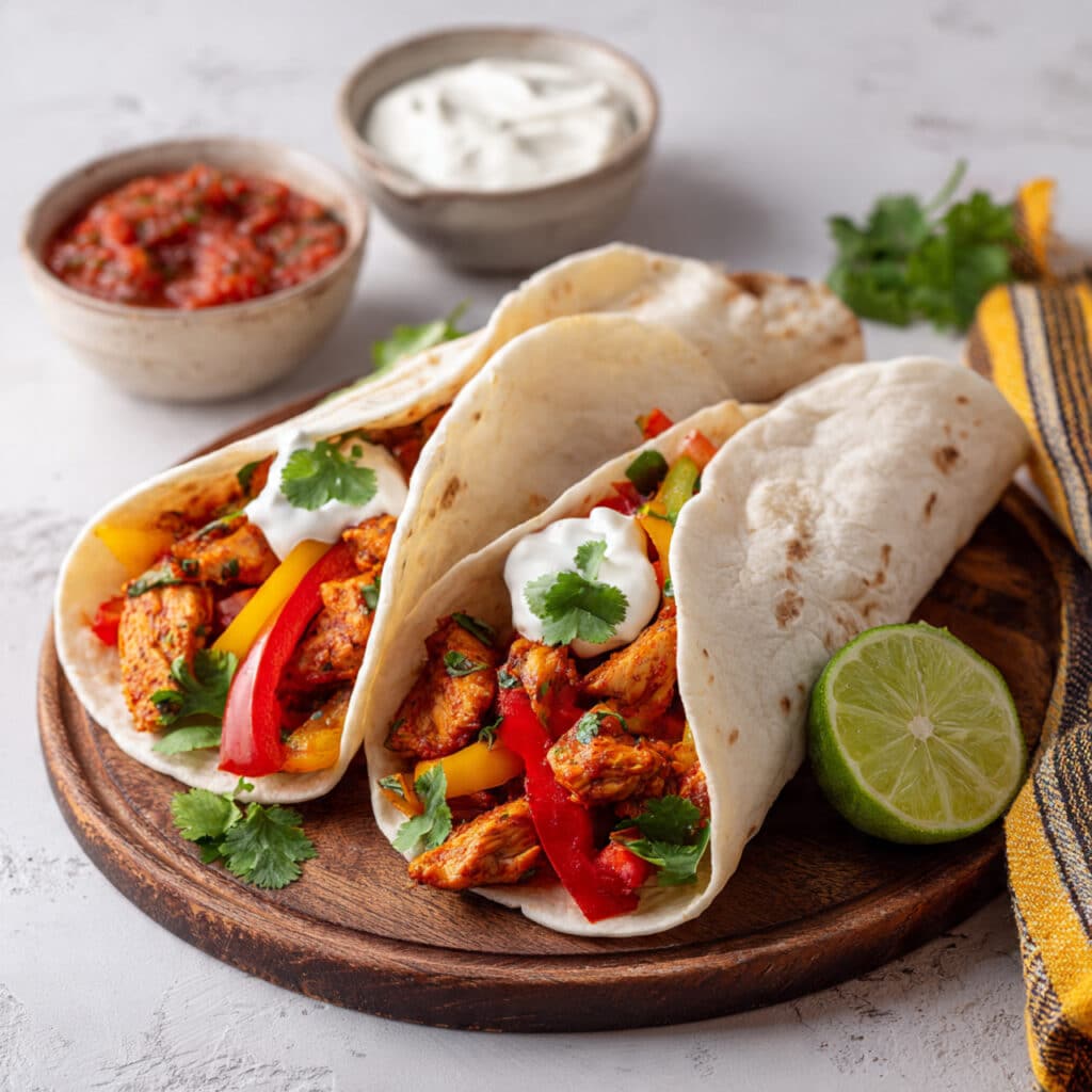 Pan Chicken Fajitas Recipe