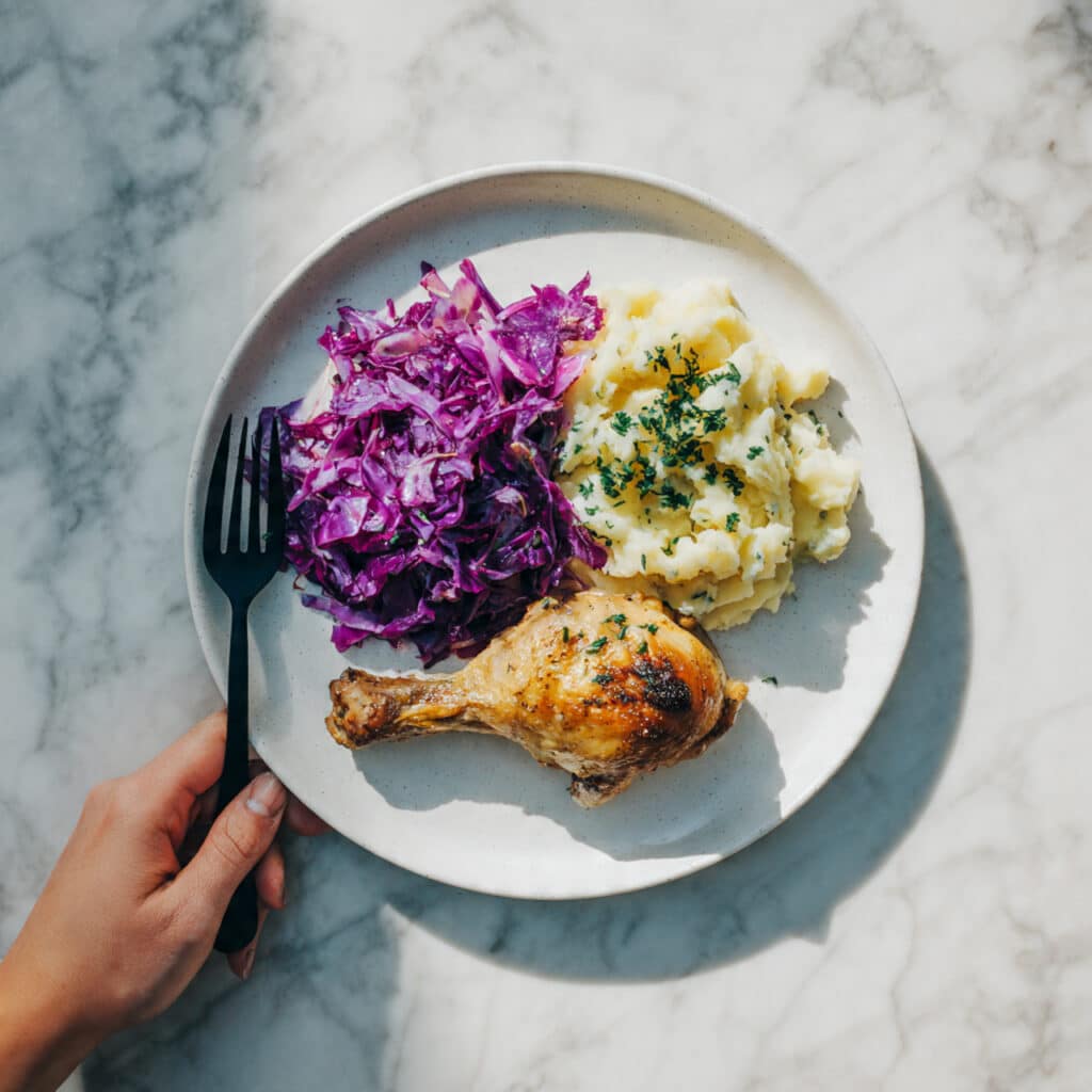 Braised Red Cabbage with Apple and Onion Recipe