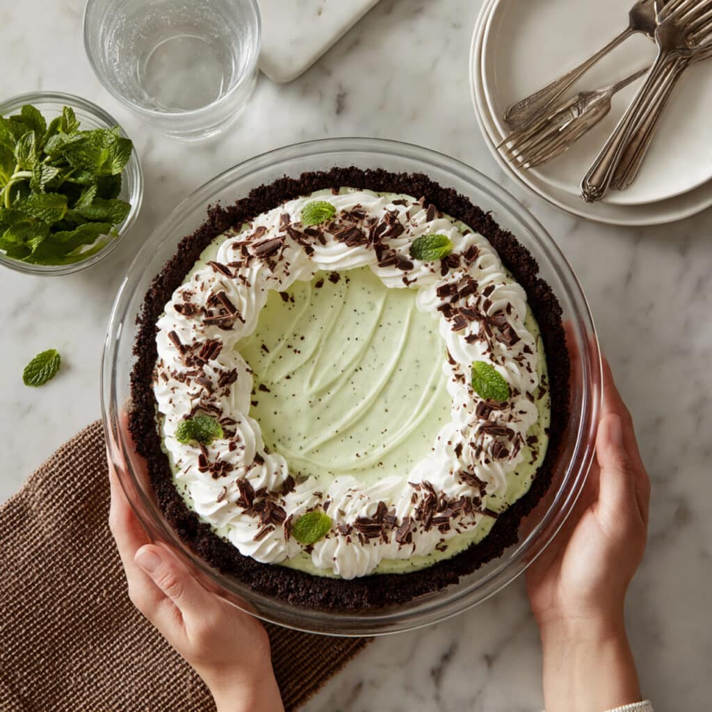 Crème de Menthe Pie (Mint Chocolate) Recipe