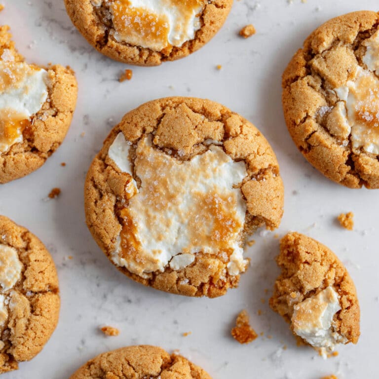 Brown Butter Marshmallow Crispy Cookies Recipe