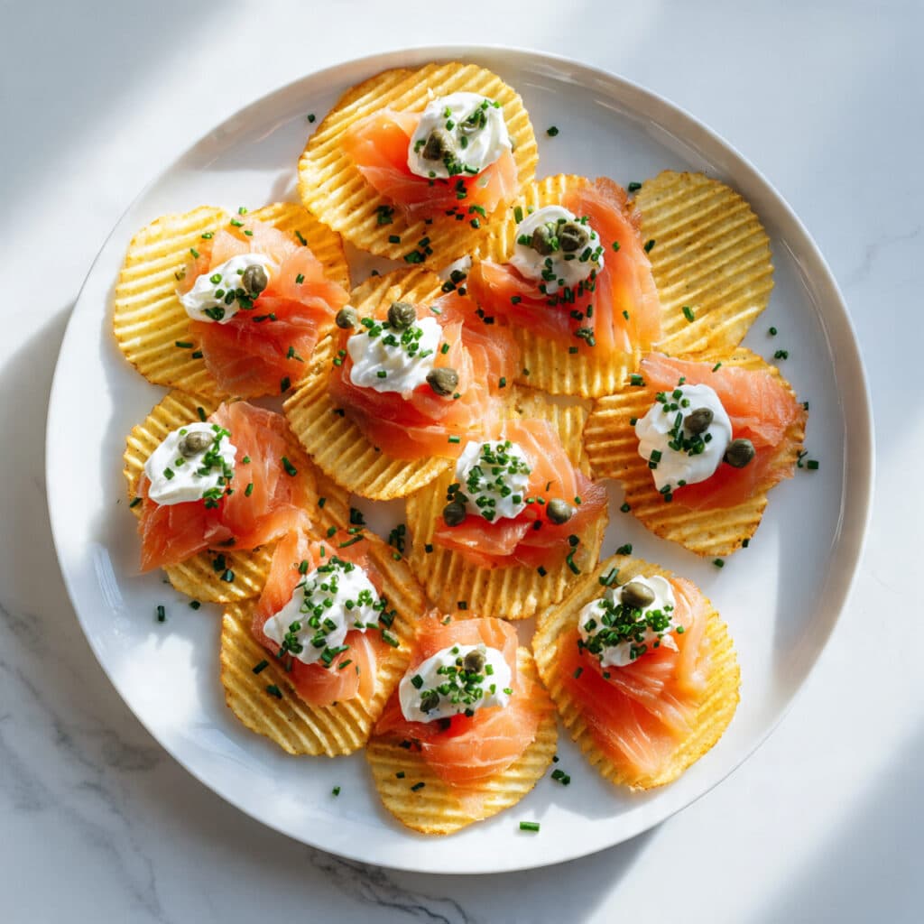 Smoked Salmon Crisps Recipe