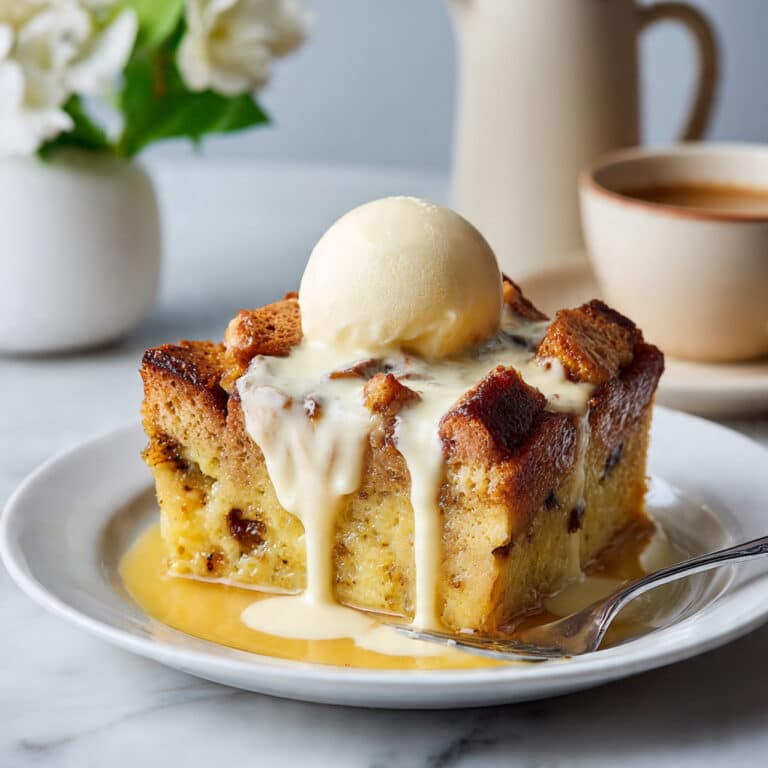 Bread Pudding with Butter Rum Sauce Recipe
