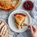 Classic Turkey Pot Pie with Vegetables and Parmesan Recipe