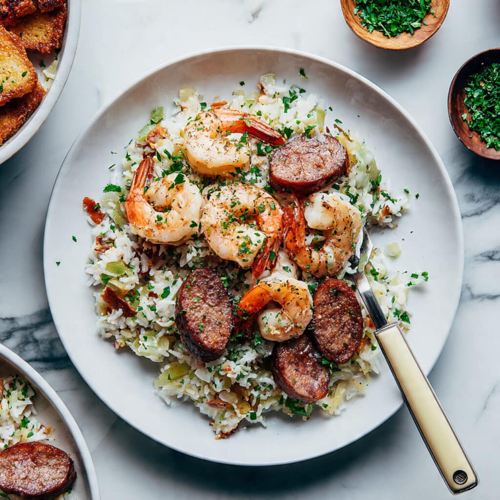 Easy Classic Jambalaya with Chicken, Sausage, and Shrimp Recipe