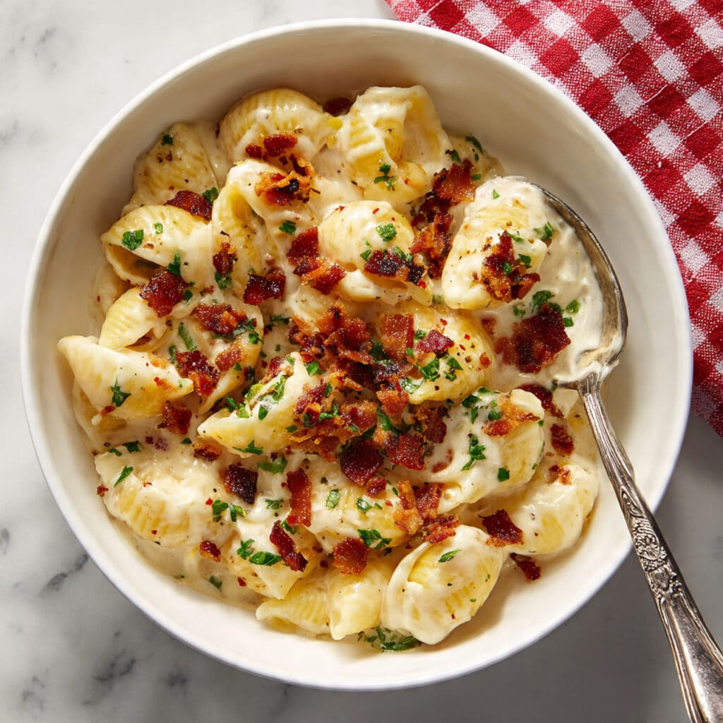Company-Worthy Bacon and Spinach Mac and Cheese Recipe