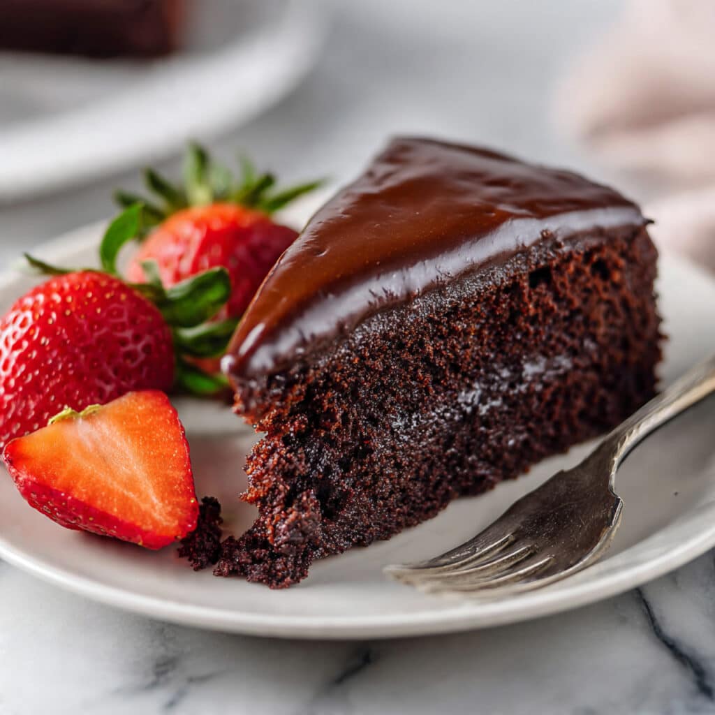 Flourless Chocolate Almond Cake with Rich Chocolate Ganache Recipe
