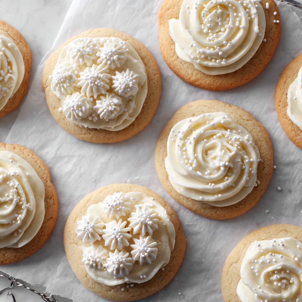 Eggnog Cookies with Creamy Butter Frosting Recipe