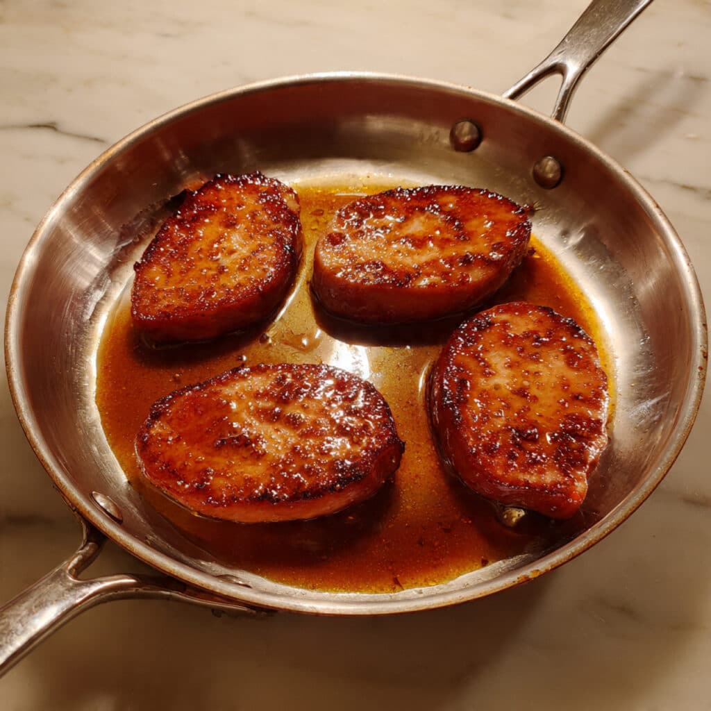 Glazed Ham Steaks Recipe