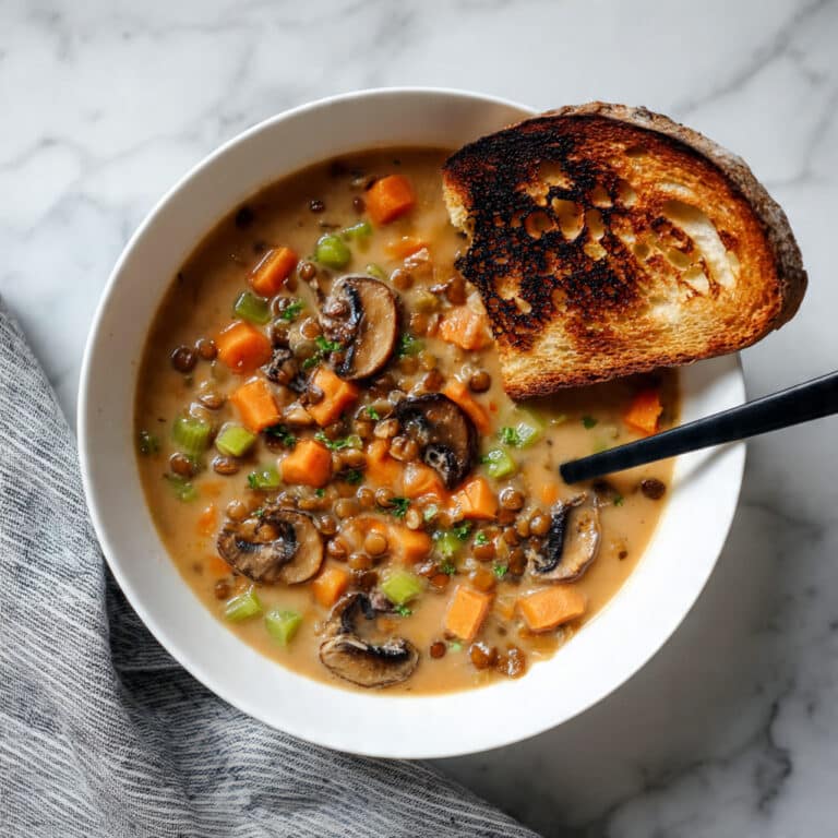 Creamy Lentil Vegetable Soup Recipe