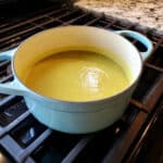Creamy Green Pea Soup with Basil and Parmesan Recipe
