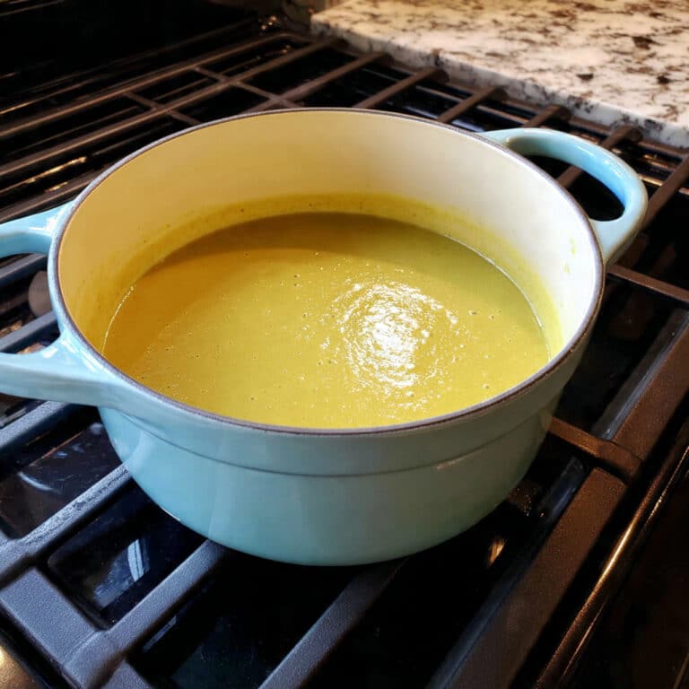 Creamy Green Pea Soup with Basil and Parmesan Recipe