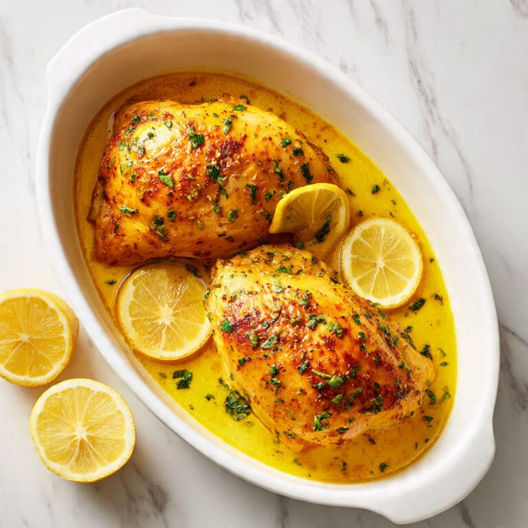 Lemon Garlic Roasted Chicken Recipe