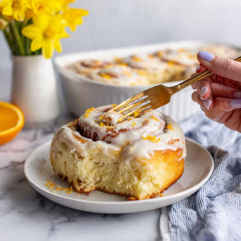 Homemade Orange Rolls with Cream Cheese Icing Recipe