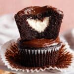 Vanilla Cream Filled Chocolate Ganache Cupcakes Recipe