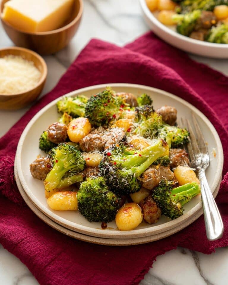 Sheet Pan Gnocchi with Sausage and Broccoli Recipe