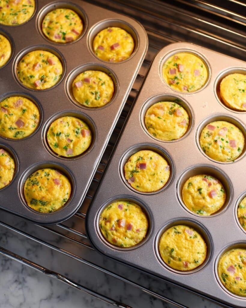 Mini Ham and Cheddar Quiche Bites Recipe
