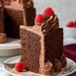 Chocolate Angel Food Cake with Chocolate Whipped Cream and Fresh Berries Recipe