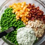 Pea Salad with Bacon, Cheddar, and Fresh Herbs Recipe