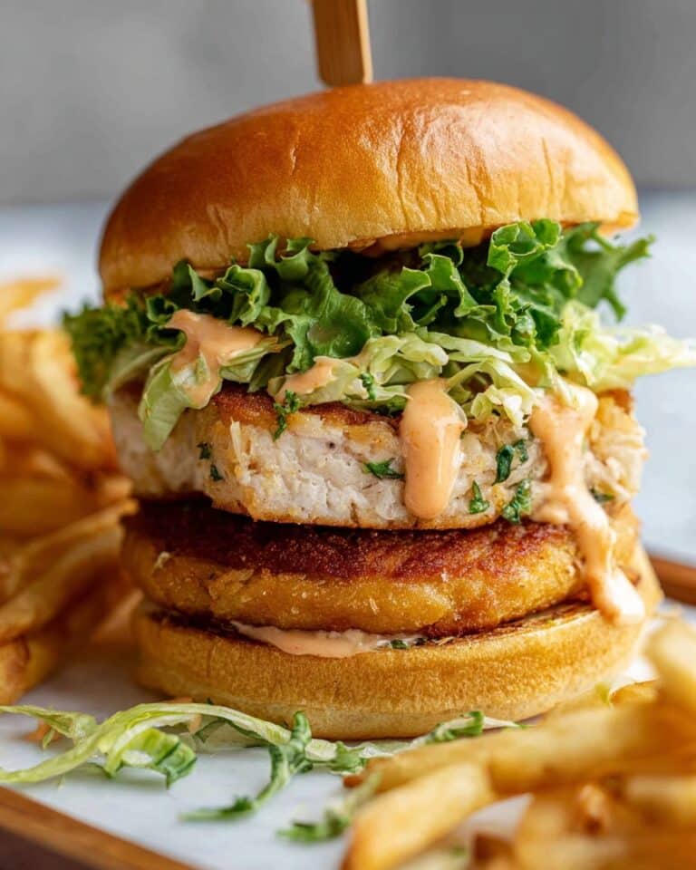 Crispy Prawn Burgers with Bang Bang Sauce Recipe
