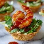Shrimp Taco Bites with Cilantro Cream Sauce Recipe