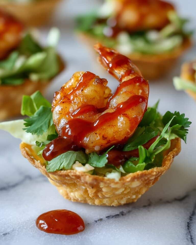 Shrimp Taco Bites with Cilantro Cream Sauce Recipe